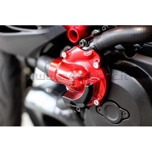 ΚΑΛΥΜΜΑ ΤΡΟΜΠΑΣ ΝΕΡΟΥ EVOTECH ΓΙΑ DUCATI - Ασημί