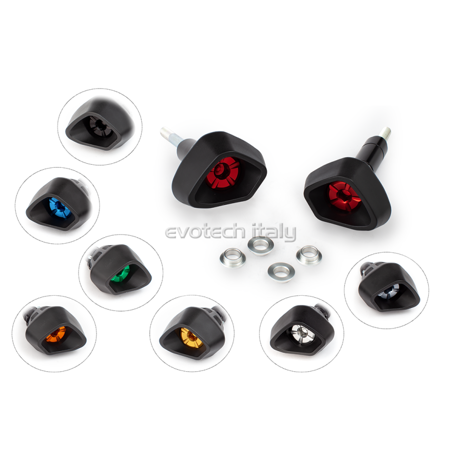 ΜΑΝΙΤΑΡΙΑ ΠΡΟΣΤΑΣΙΑΣ ΚΙΝΗΤΗΡΑ EVOTECH ANTI-SHOCK ΓΙΑ YAMAHA MT-09 / XSR 900 - Μαύρο/Πορτοκαλί