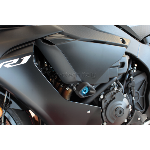 ΜΑΝΙΤΑΡΙΑ ΠΡΟΣΤΑΣΙΑΣ ΚΙΝΗΤΗΡΑ EVOTECH ANTI-SHOCK ΓΙΑ YAMAHA R1 '15-'20 - Μαύρο/Ανθρακί