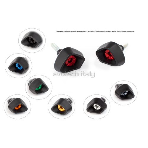 ΜΑΝΙΤΑΡΙΑ ΠΡΟΣΤΑΣΙΑΣ ΚΙΝΗΤΗΡΑ EVOTECH ANTI-SHOCK ΓΙΑ YAMAHA R1 '04-'06 - Μαύρο/Ανθρακί