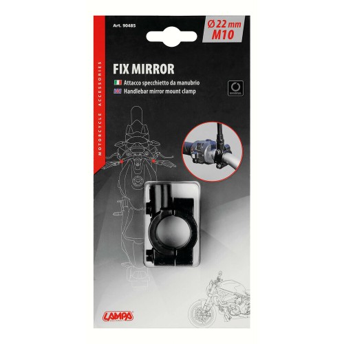 ΒΑΣΗ ΤΙΜΟΝΙΟΥ ΓΙΑ ΚΑΘΡΕΦΤΕΣ ΜΟΤΟ LAMPA 22MM M10 ΣΠΕΙΡΩΜΑ 1ΤΕΜ.