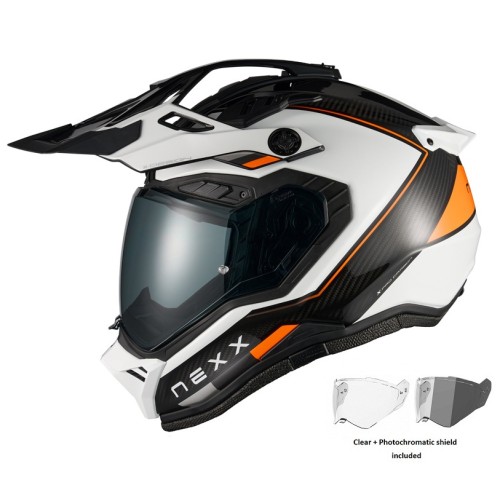 NEXX X.RALLY RAID WHITE / ORANGE (CARBON FIBER)