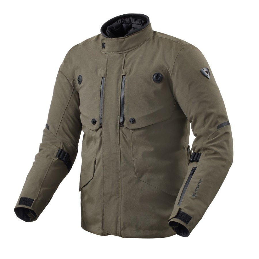 ΜΠΟΥΦΑΝ REV'IT TRENCH 2 GORETEX ΜΑΥΡΟ / OLIVE